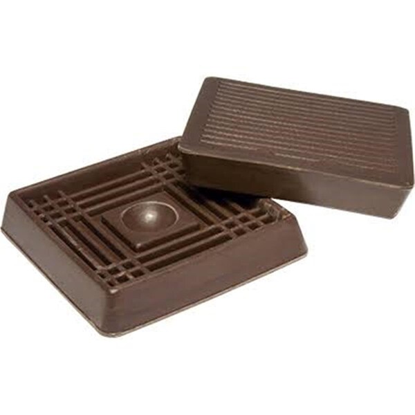 Convenience Concepts 2.06 in. TG Square Brown Rubber Cup, 4PK HI2668272 - main